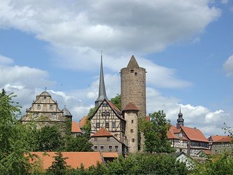 Burgenblick aus der Landesmusikakademie Hessen